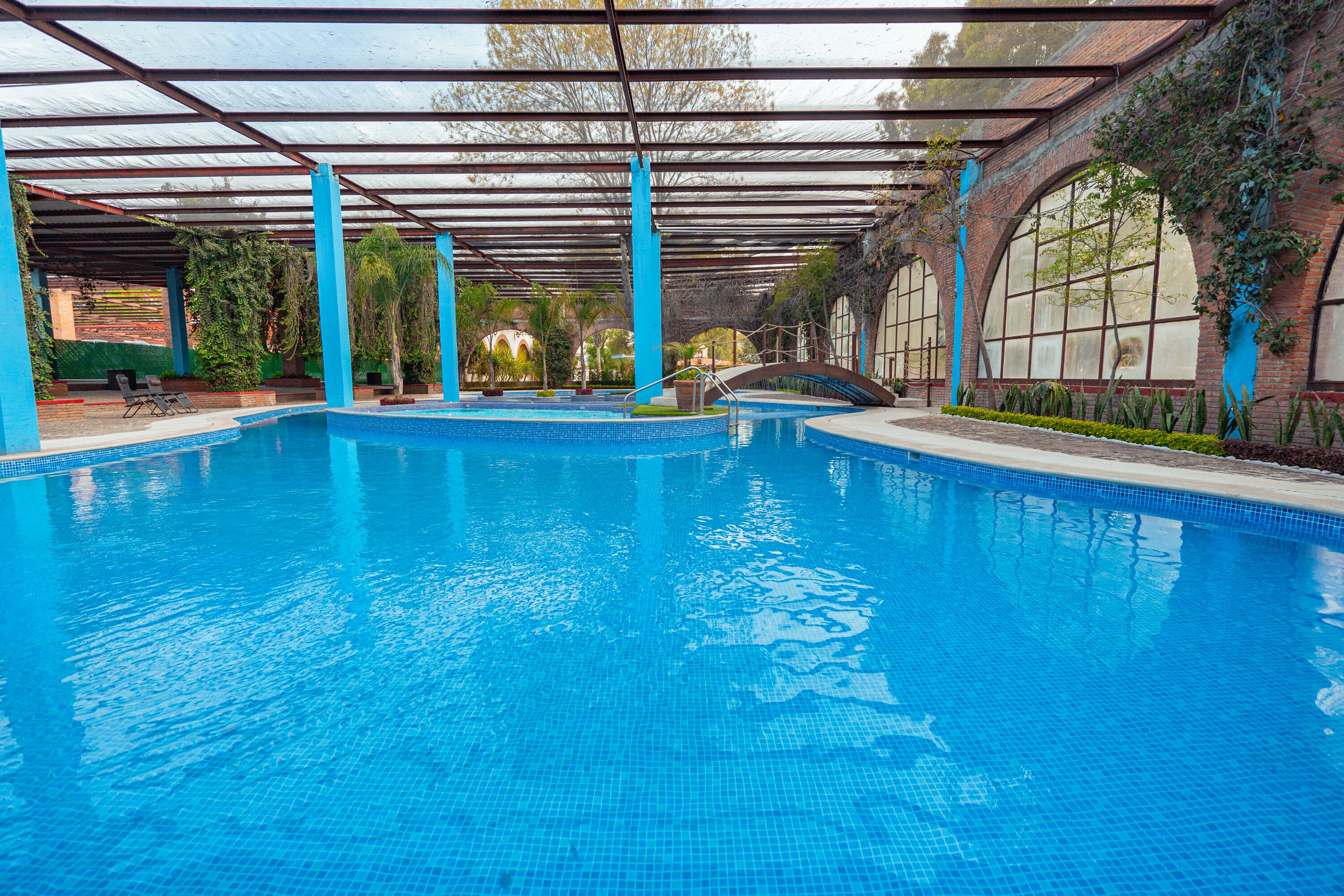 Una piscina techada