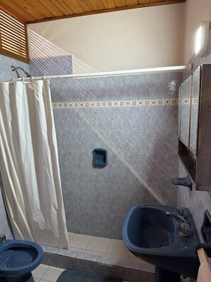Serviettes fournies, savon, papier toilette