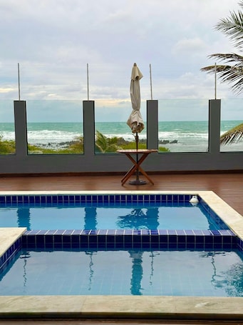 Casa clássico, varanda coberta, vista para o mar | Terraço/pátio. Casa Buzios