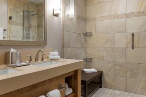 Presidential Suite, 2 Bedrooms, Balcony, Mountain View | Bathroom | Separate tub and shower, free toiletries, hair dryer, towels