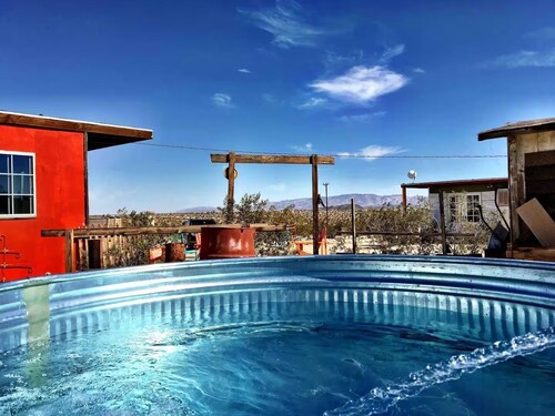 The Original Joshua Tree Homesteader Cabin + Hot Tub
