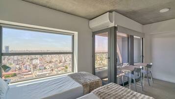 In-room safe, desk, laptop workspace, blackout curtains