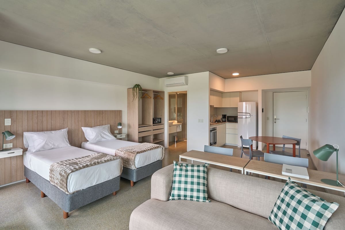 In-room safe, desk, laptop workspace, blackout curtains