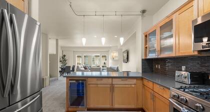 Executive Luxury: Elegant 2BR 2.5BA Condo with 2 Fireplaces & Garage Parking