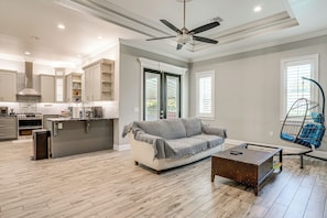 TV, fireplace, table tennis