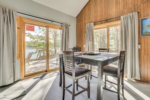Dining - Private Dock, Near Skiing: Lakefront Gaylord Home (Gaylord)