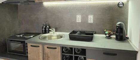 Familienapartment, Blick auf den Innenhof