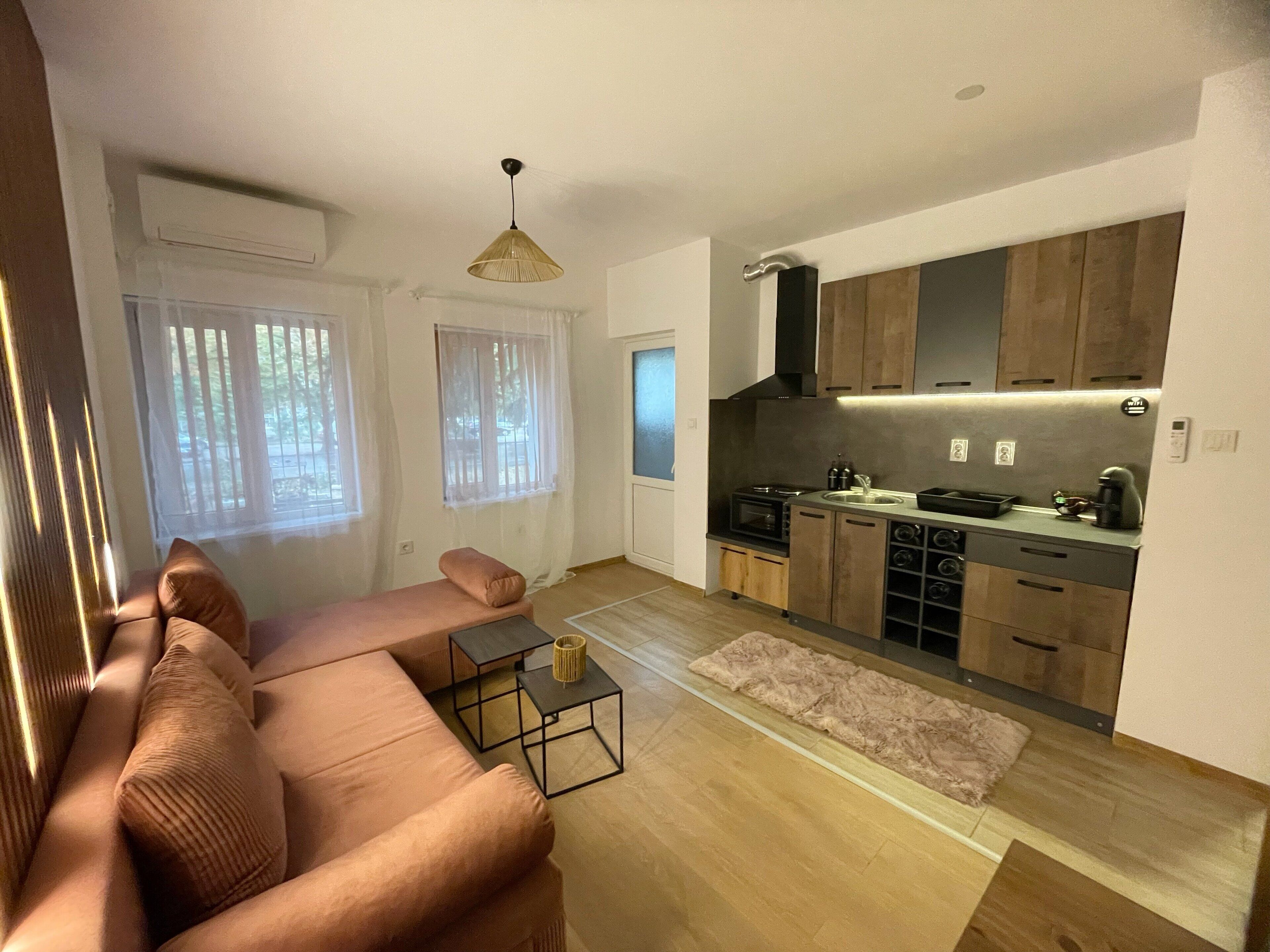 Blackout curtains, soundproofing, free WiFi