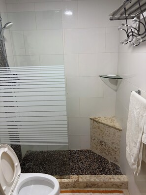 Shower, hair dryer, towels, soap - Peaceful 2-bedroom apartment with AC in Punta Cana, Oasis by the beach. (Punta Cana)