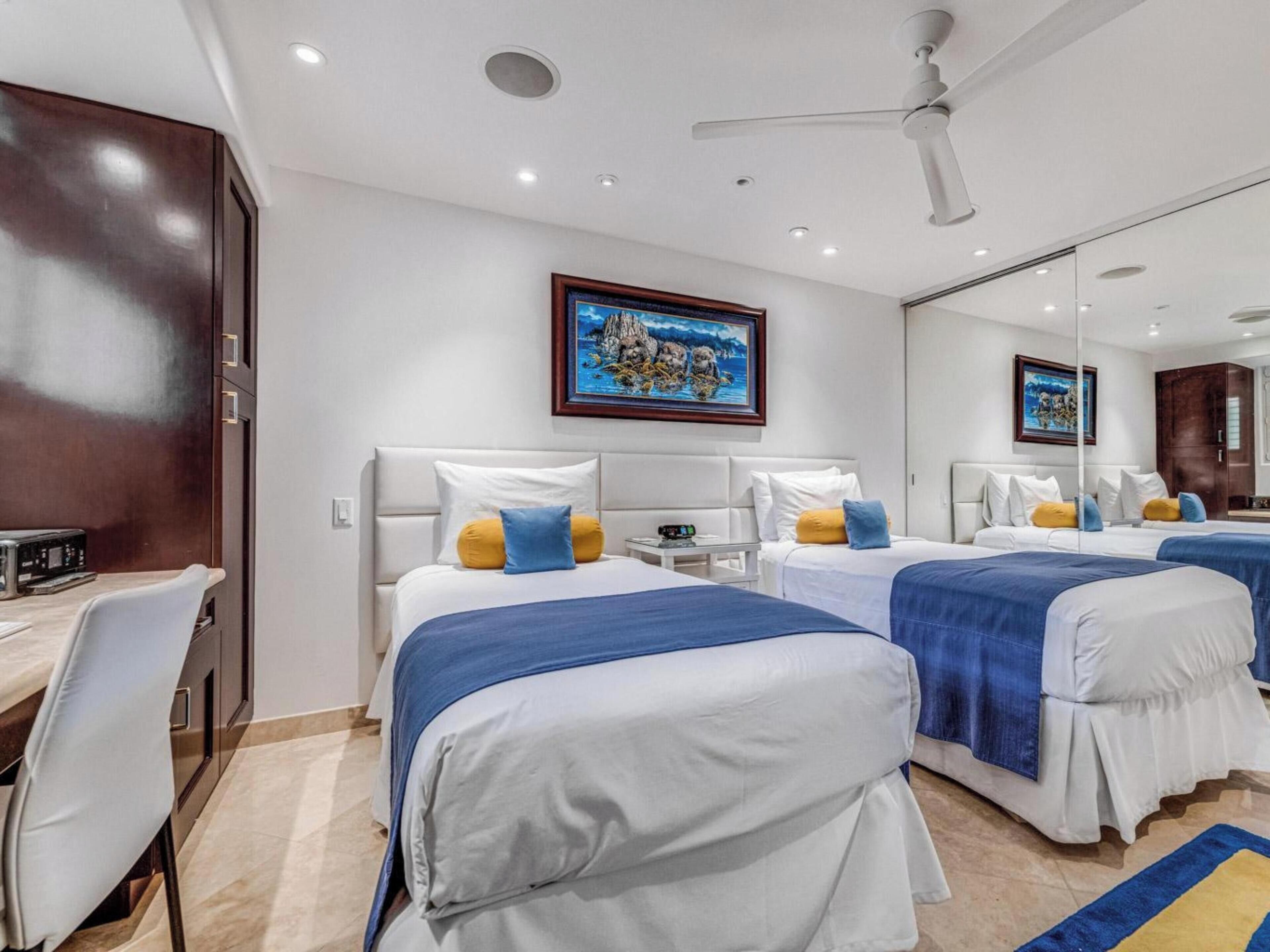 2 bedrooms, iron/ironing board, WiFi, bed sheets