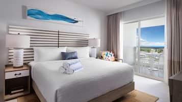 Villa, 2 Bedrooms, Balcony, Beach View | Premium bedding, in-room safe, desk, blackout drapes