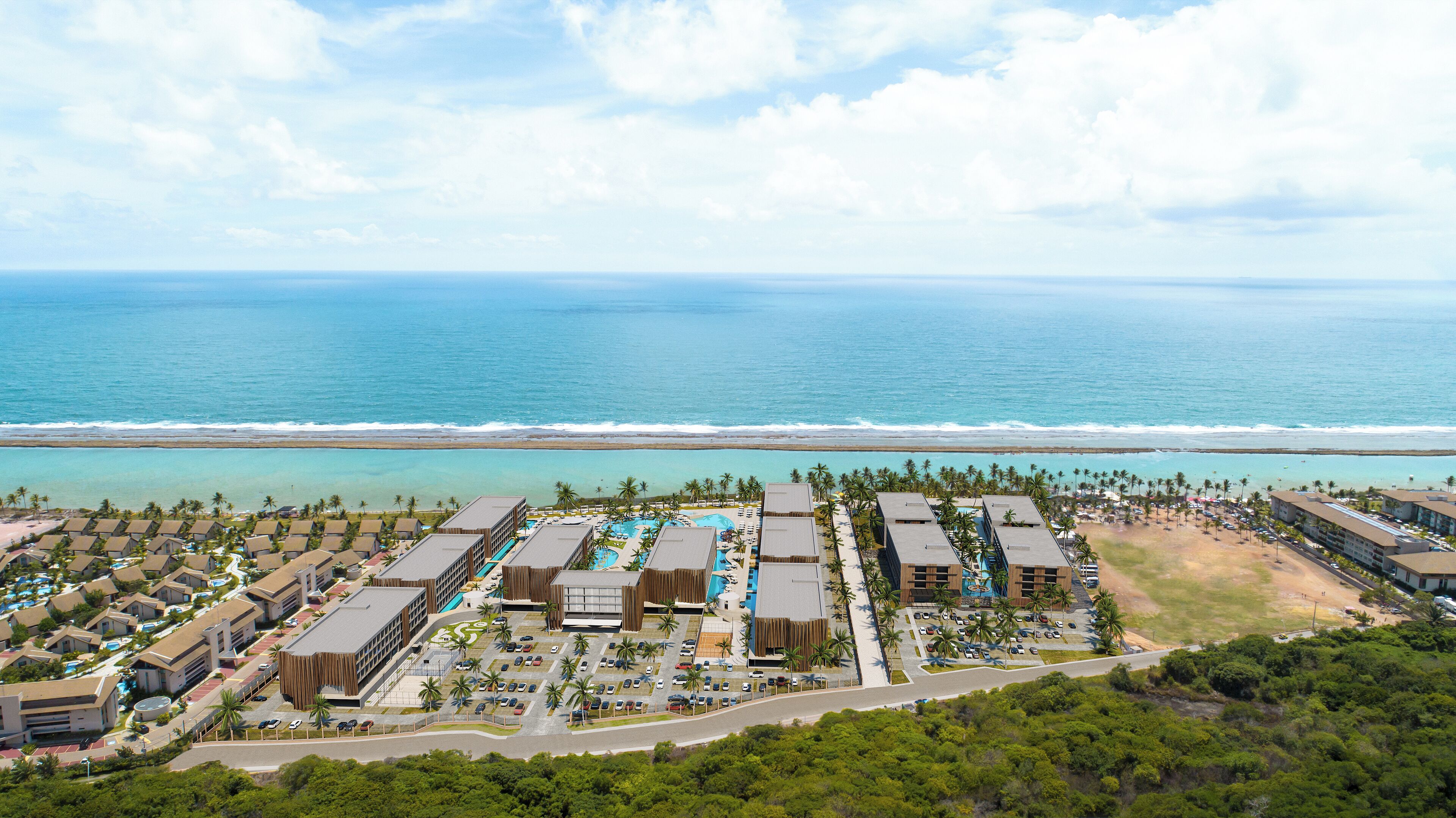 Vista para praia/oceano