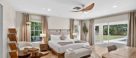 4 bedrooms, desk, iron/ironing board, free WiFi