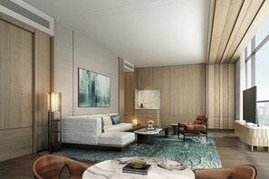 豪華套房, 1 張特大雙人床, 河景 | 免費無線上網