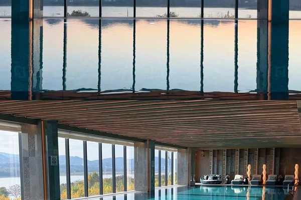 Indoor pool, seasonal outdoor pool