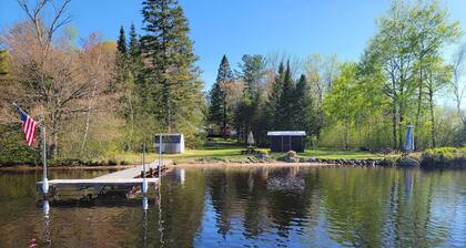 Lakefront retreat on Pike lake chain. fishing & snowmobiling. pet friendly