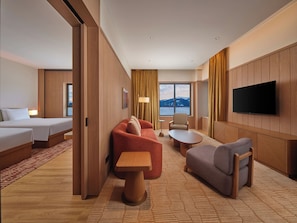 Executive Room, 2 Double Beds (Deluxe) | Down comforters, memory foam beds, minibar, in-room safe - Hilton Altay Hemu (Burqin)