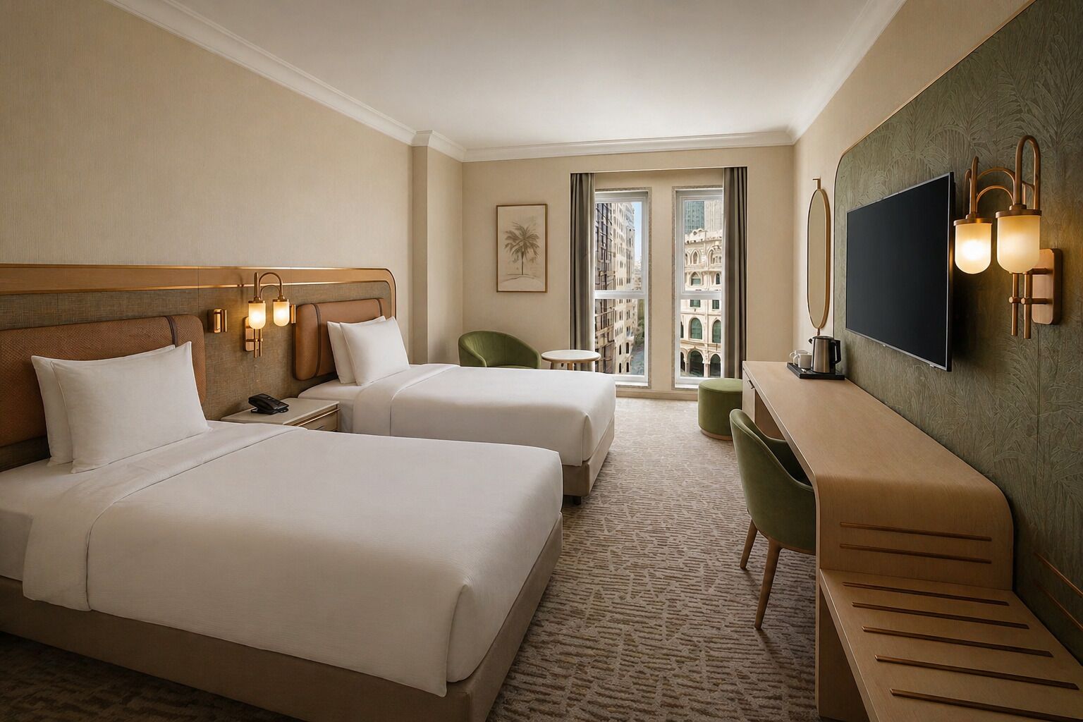 Family Room, Multiple Beds, Connecting Rooms | Premium bedding, down comforters, Select Comfort beds, minibar