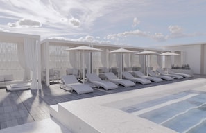 Alberca al aire libre por temporada