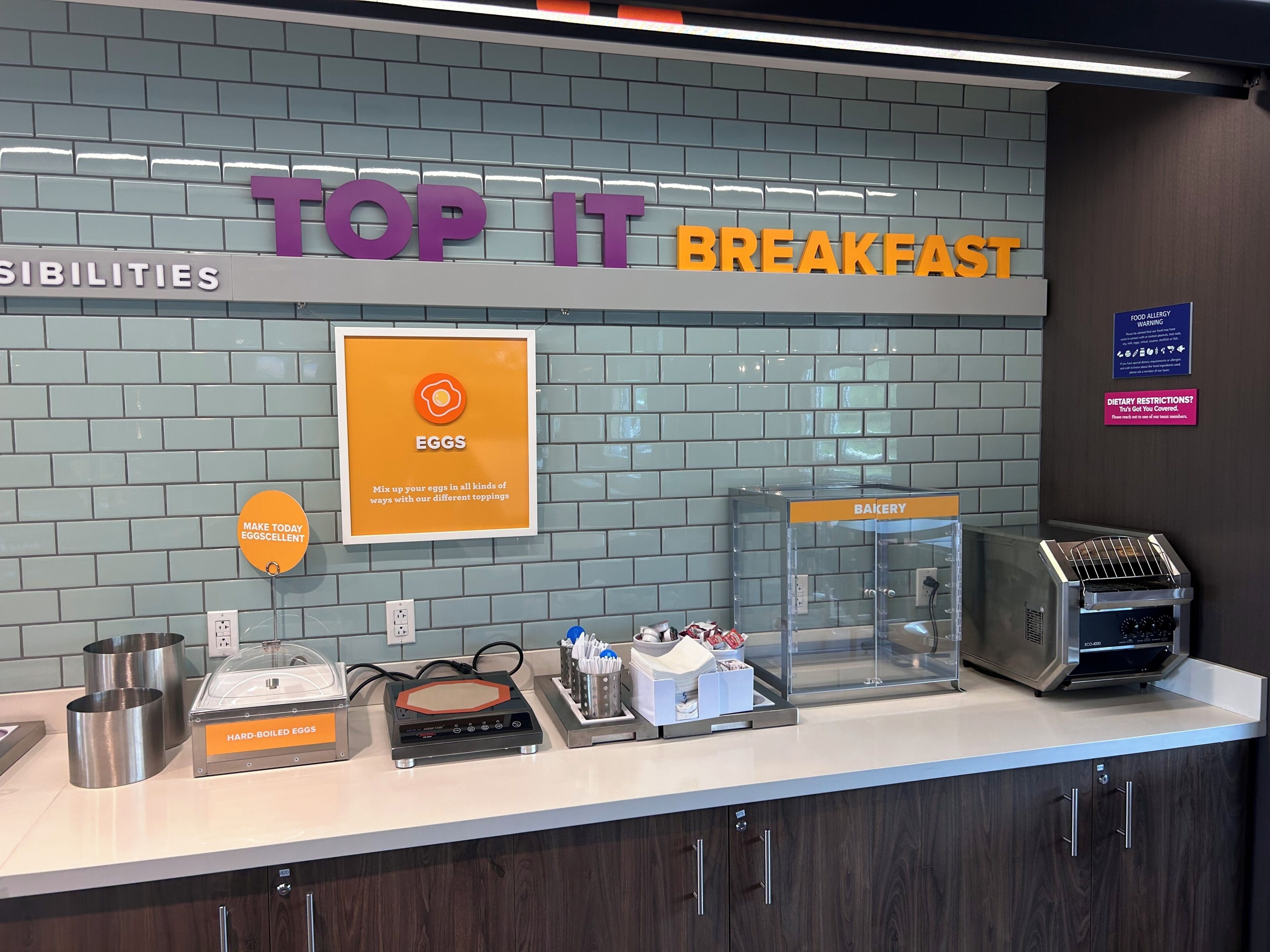 Free daily buffet breakfast