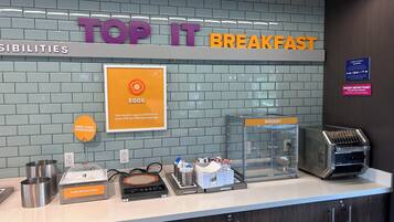 Free daily buffet breakfast