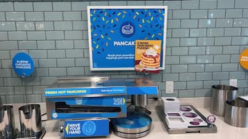 Free daily buffet breakfast