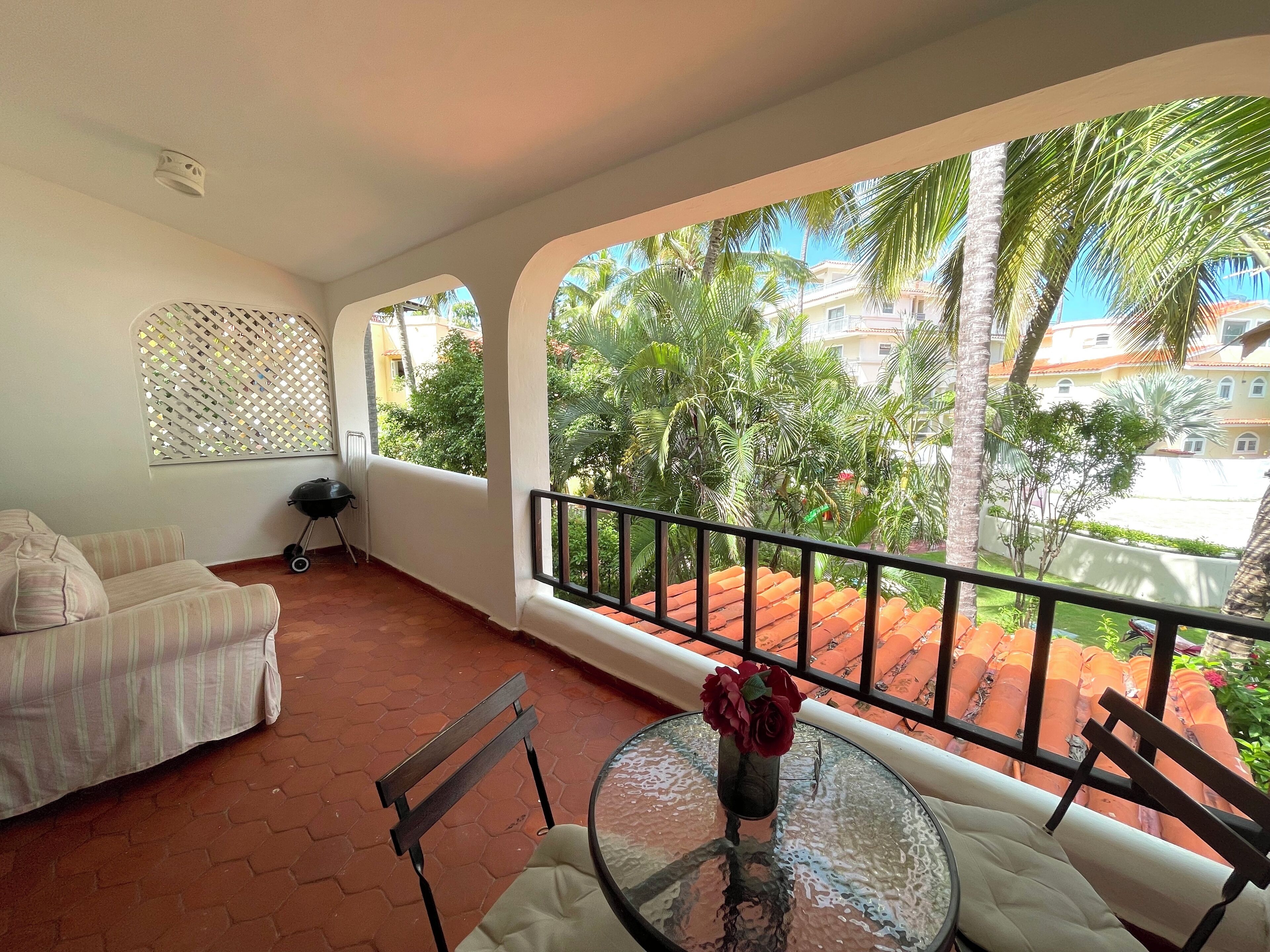 빌라, 침실 1개, 발코니, 정원 전망 | 발코니