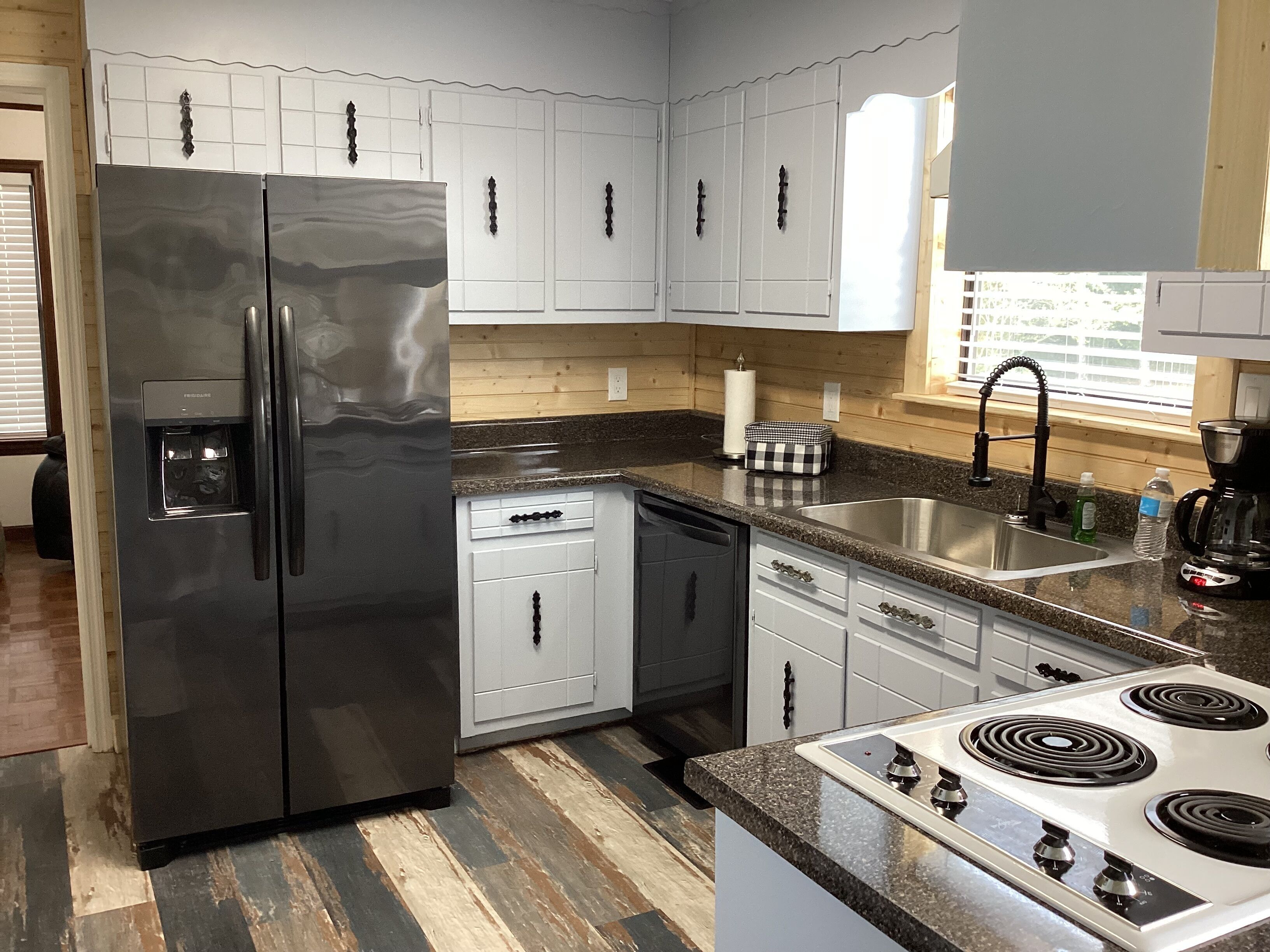 Microwave, oven, stovetop, dishwasher