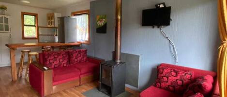 家庭小屋, 露台, 山景 | 客廳