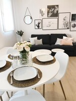 Apartamento conforto, para não fumantes, cozinha | Área de estar