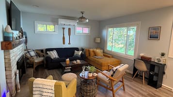 TV connectée, cheminée