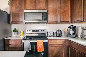 Microwave, stovetop, dishwasher