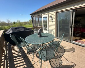 Outdoor dining - Charming 3-bdrm w/foosball, firepit, screened porch in the Galena Territory (Galena)