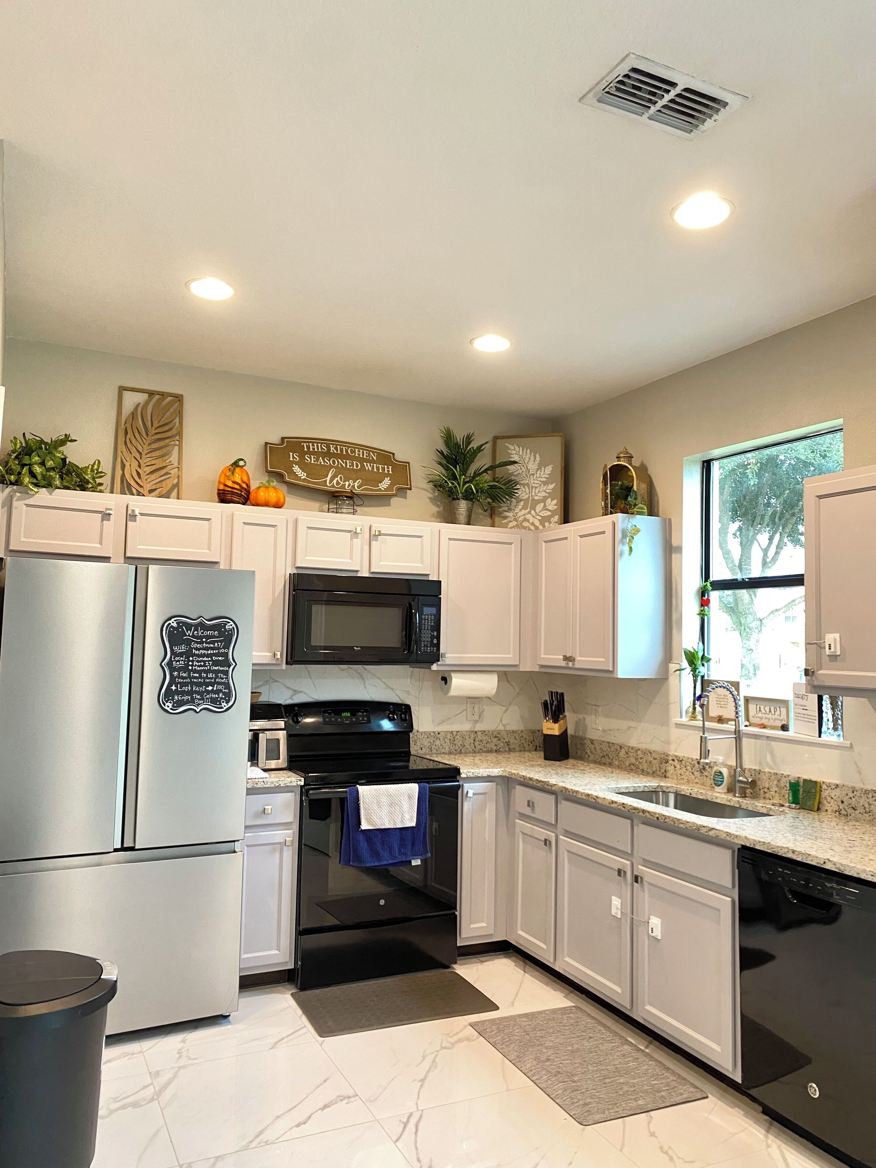 Microwave, oven, stovetop, dishwasher