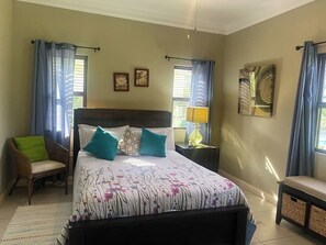 2 bedrooms, desk, iron/ironing board, WiFi