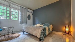 2 bedrooms, iron/ironing board, WiFi, bed sheets