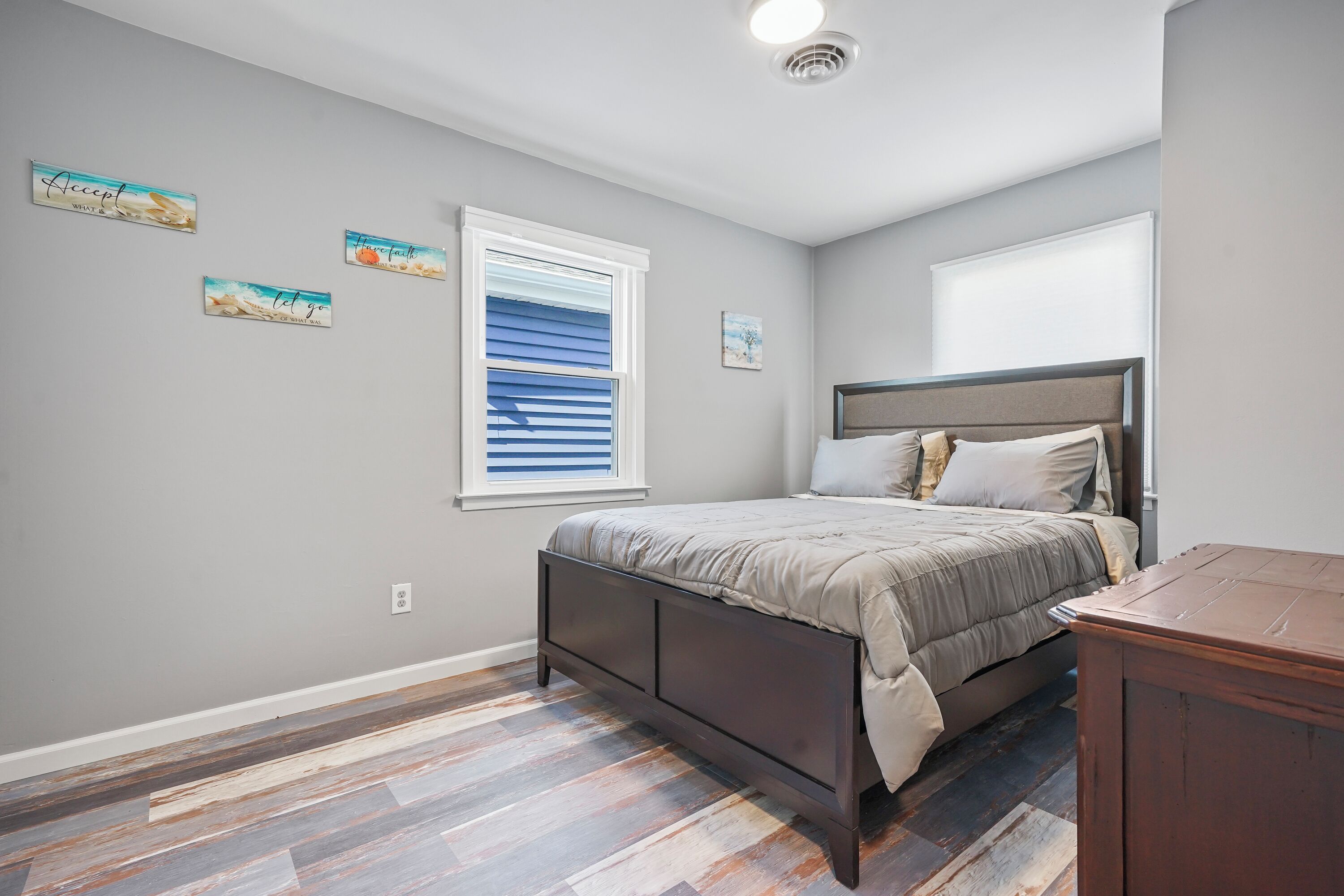 2 bedrooms, iron/ironing board, travel crib, free WiFi