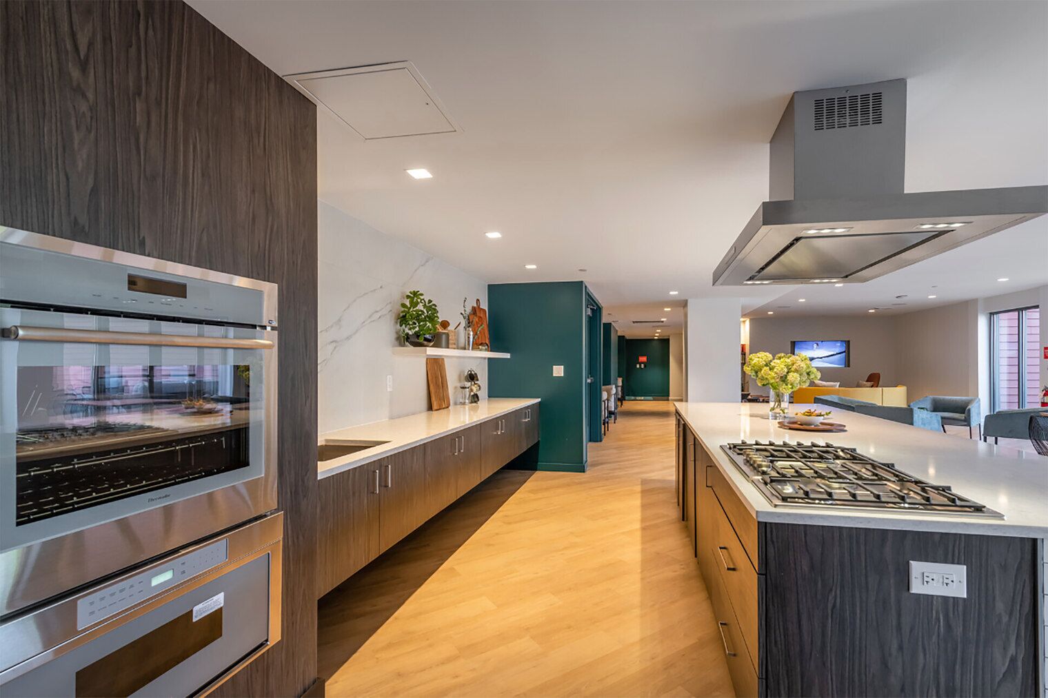 Refrigerador, microondas, horno y lavavajillas 