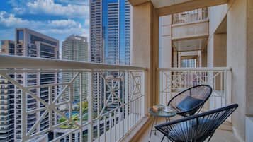 Deluxe Apartment, 1 Bedroom, Balcony, City View | Balcony