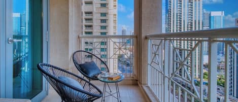 Deluxe Apartment, 1 Bedroom, Balcony, City View | Balcony