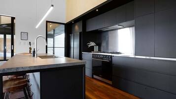 Microwave, oven, stovetop, dishwasher