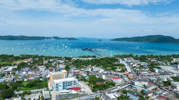 Aerial view - Garden View Apt- 1BR T1-103 (Chalong)