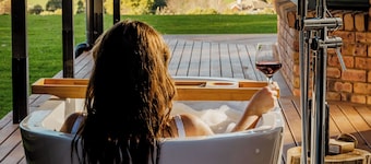 Eco Olive Grove Retreat w/ Outdoor Bath & 270° Deck — Near Latrobe Biking Trails