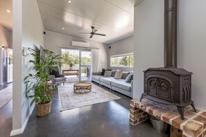 Télévision, cheminée