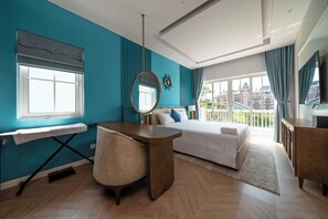 Premium bedding, down duvets, memory-foam beds, in-room safe