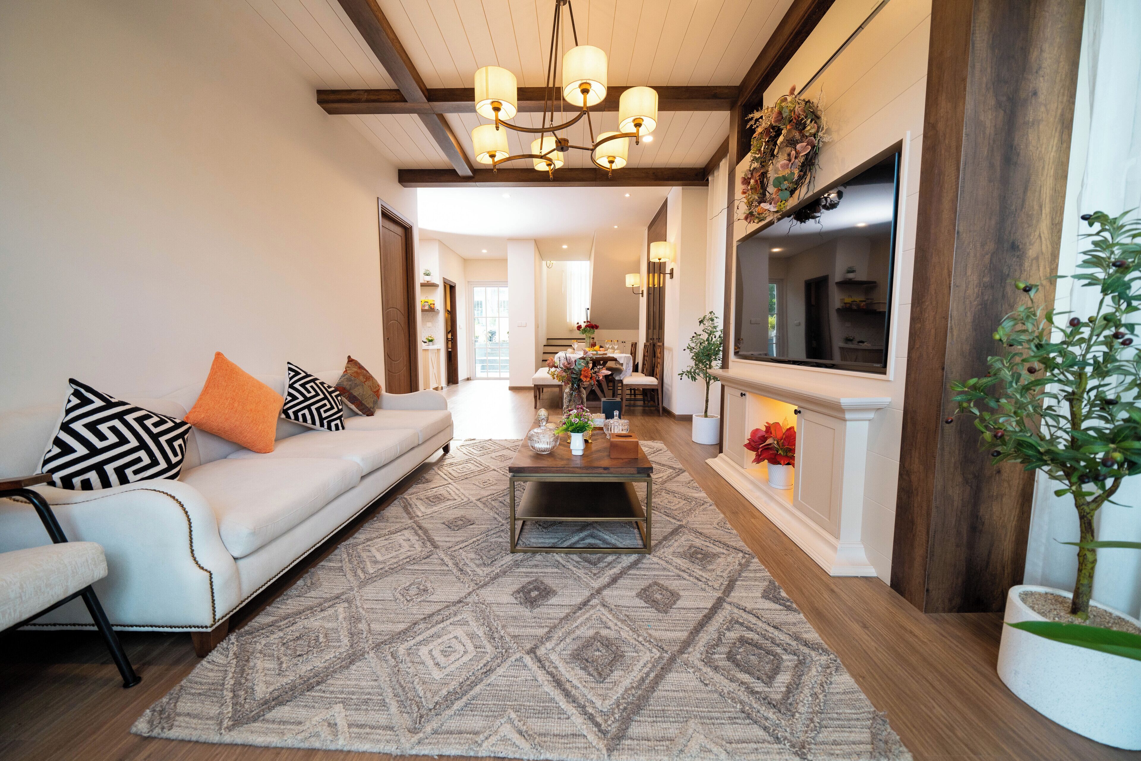 Panoramic-Villa, 3 Schlafzimmer, eigenes Bad, Meerseite | Wohnbereich