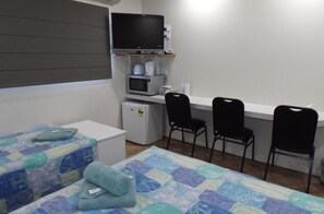 Desk, laptop workspace, iron/ironing board, free WiFi