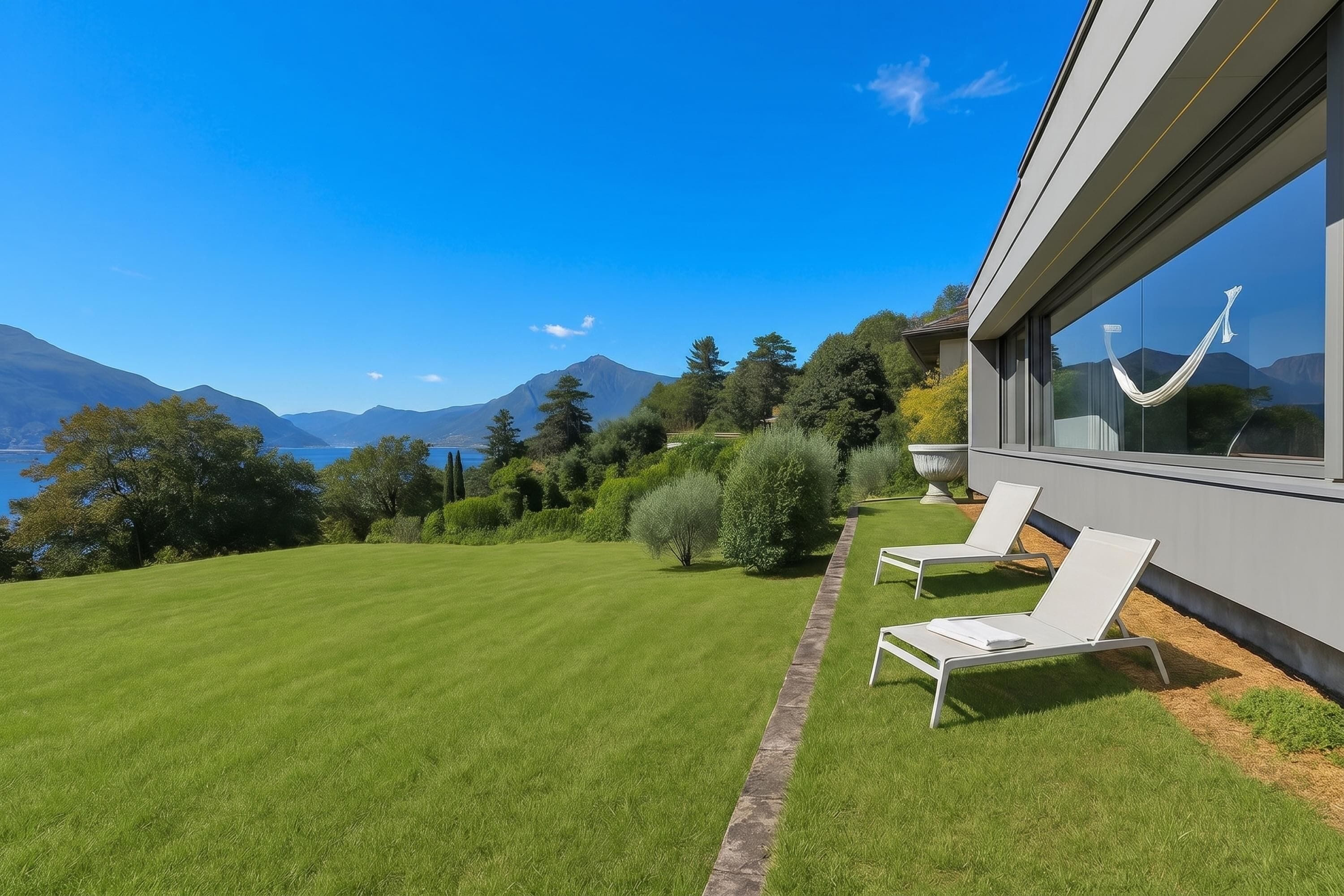 Familienvilla, 2 Schlafzimmer, 2 Bäder, Bergseite (Villa Mondacce  - Minusio) | Terrasse/Patio