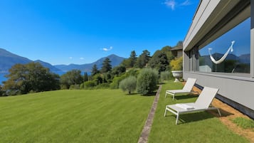 Familienvilla, 2 Schlafzimmer, 2 Bäder, Bergseite (Villa Mondacce - Minusio) | Terrasse/Patio