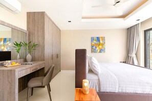 4 bedrooms, in-room safe, travel cot, free WiFi - Lotus Horizon Villa 4BR near Fisherman Village (Ko Samui)